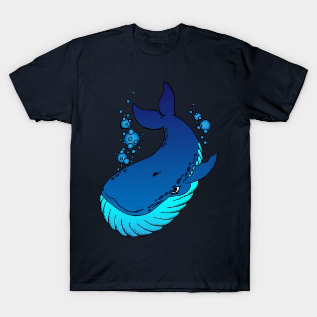 Neo Traditional Whale T-Shirt by bowtomickey